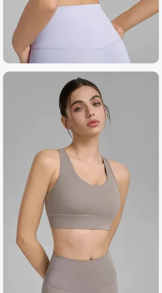 Design AIO PRO Seamless Sports Bra in Lilac Activewear Set Activewear - 27