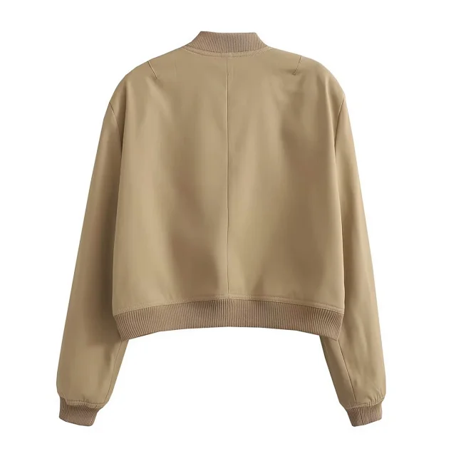 Alo Yoga Jackets Cropped bomber jacket with flap pockets product detail image 29