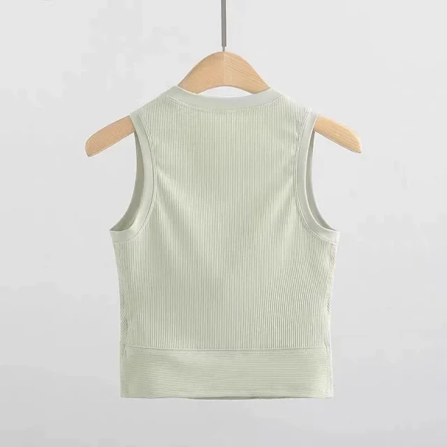 Alo Yoga Vests Ribbed sleeveless athletic vest with built-in padding product detail image 28
