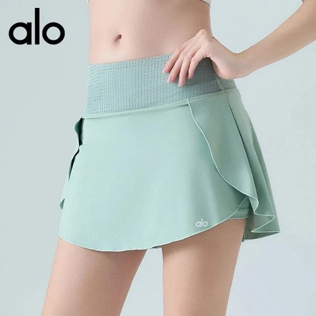 Alo Yoga Skirts High-Waisted Ruffle Tennis Skort image 2