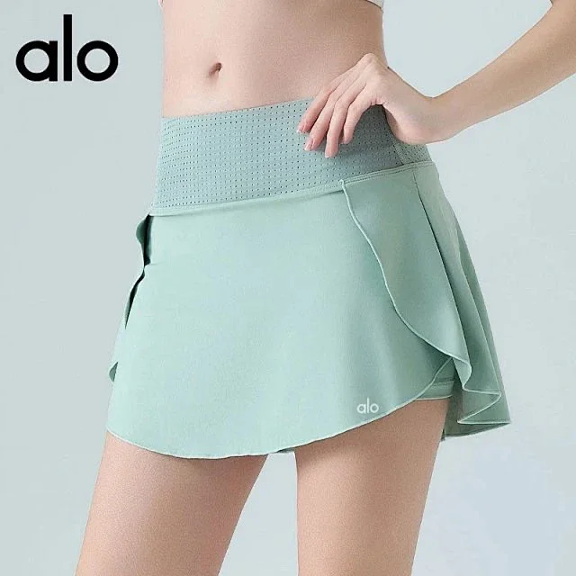 Alo Yoga Skirts High-Waisted Ruffle Tennis Skort product detail image 2