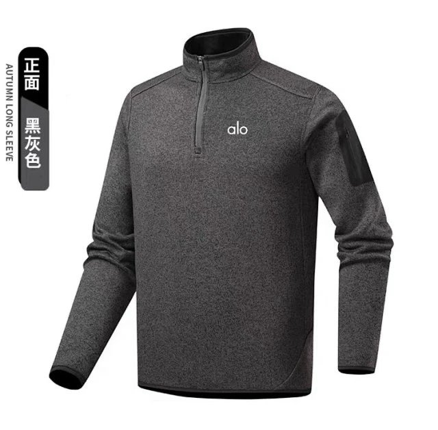 Alo Hoodies & Sweatshirts Quarter-Zip Fleece Pullover with Sleeve Zip Pocket image 10
