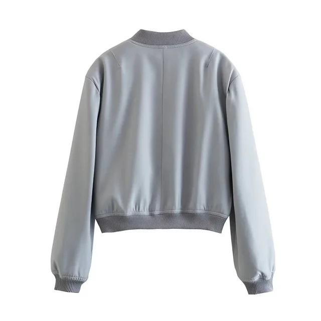 Alo Yoga Jackets Cropped bomber jacket with flap pockets product detail image 27