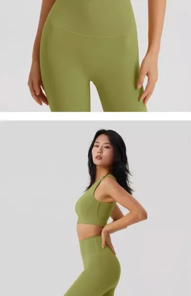 Alo Yoga Cross-Back Sports Bra Matcha Green Activewear - 23