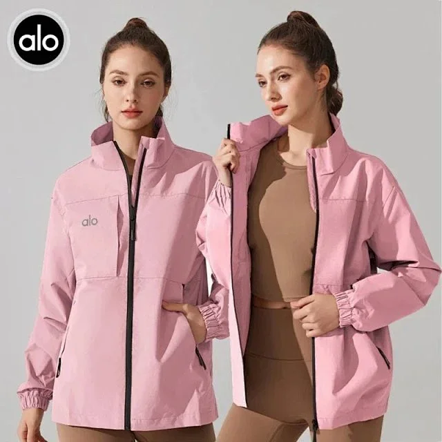 Alo Yoga Jackets Stand-collar zip windbreaker jacket product detail image 1