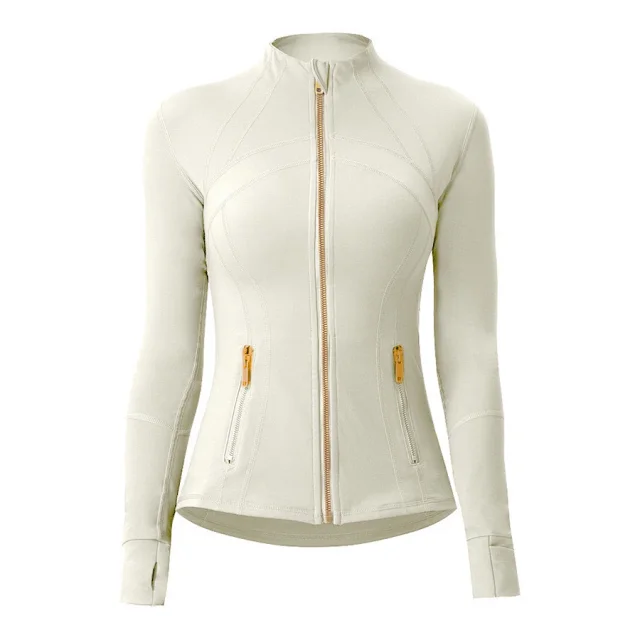 Unbranded Jackets Fitted stand-collar full-zip jacket with thumbholes and zip pockets product detail image 14