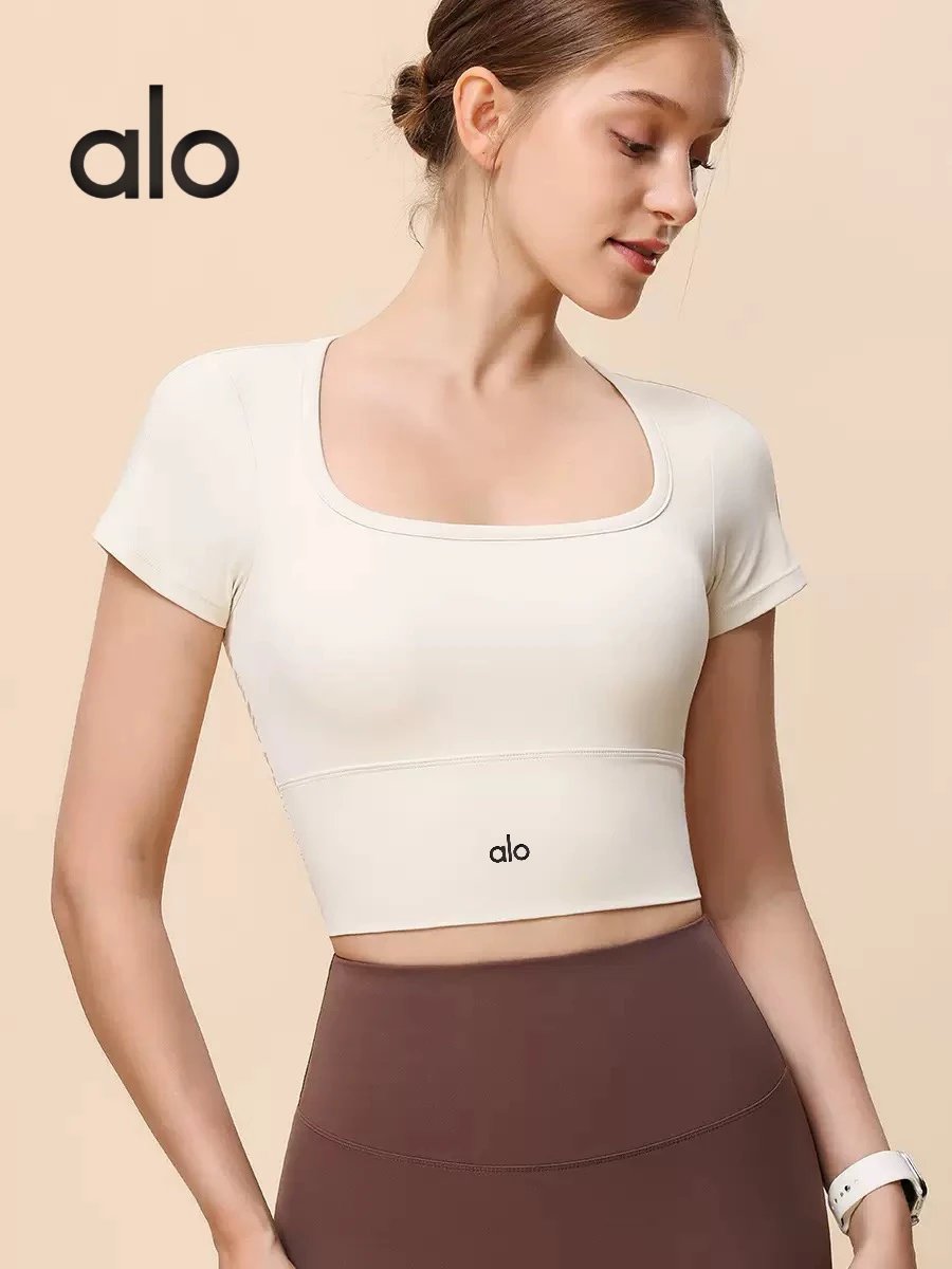 Alo Square Neck Crop Top [4 st