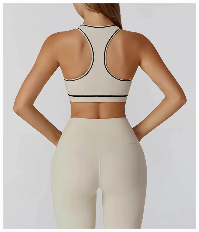 alo Underwear Racerback Contrast-Trim Sports Bra product detail image 34