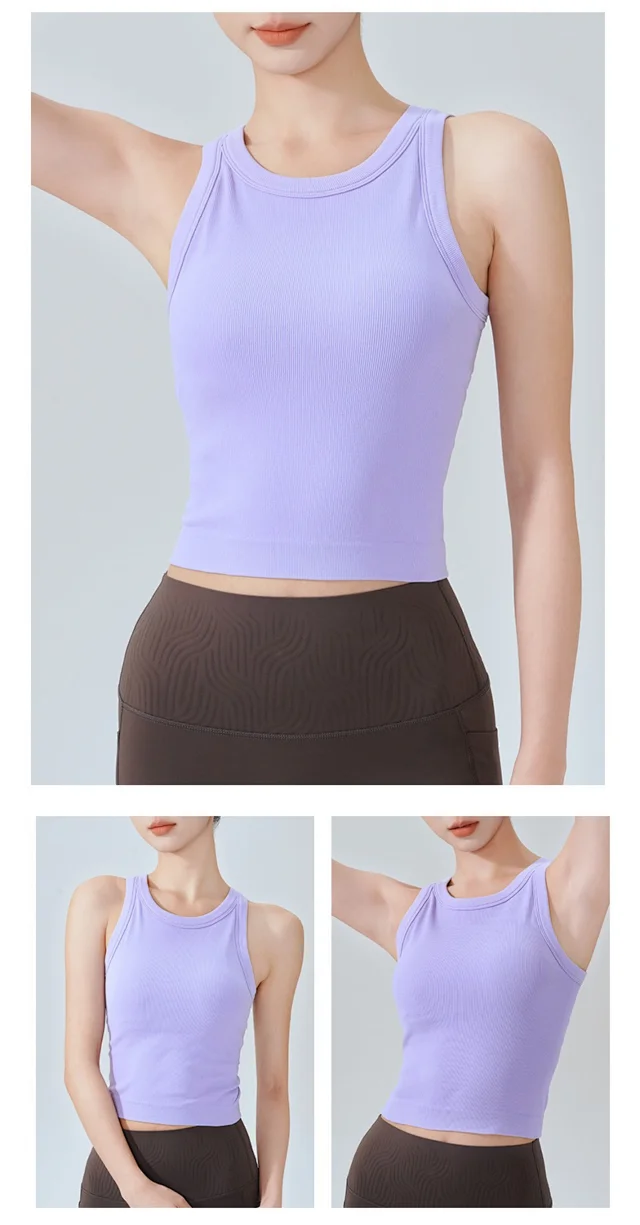 Alo Yoga Vests Ribbed Cropped Tank Top product detail image 27