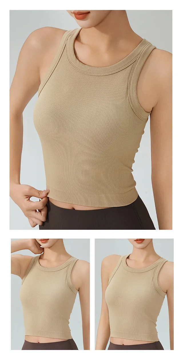 Alo Yoga Vests Ribbed Cropped Tank Top product detail image 22