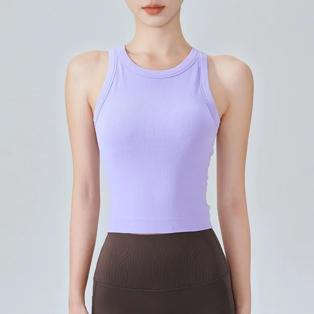 Alo Yoga Vests Ribbed Cropped Tank Top product detail image 4