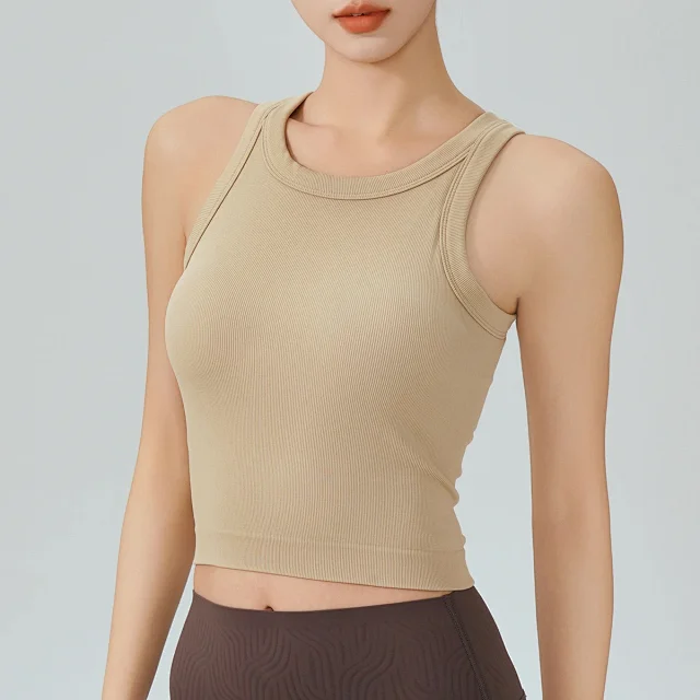 Alo Yoga Vests Ribbed Cropped Tank Top product detail image 9