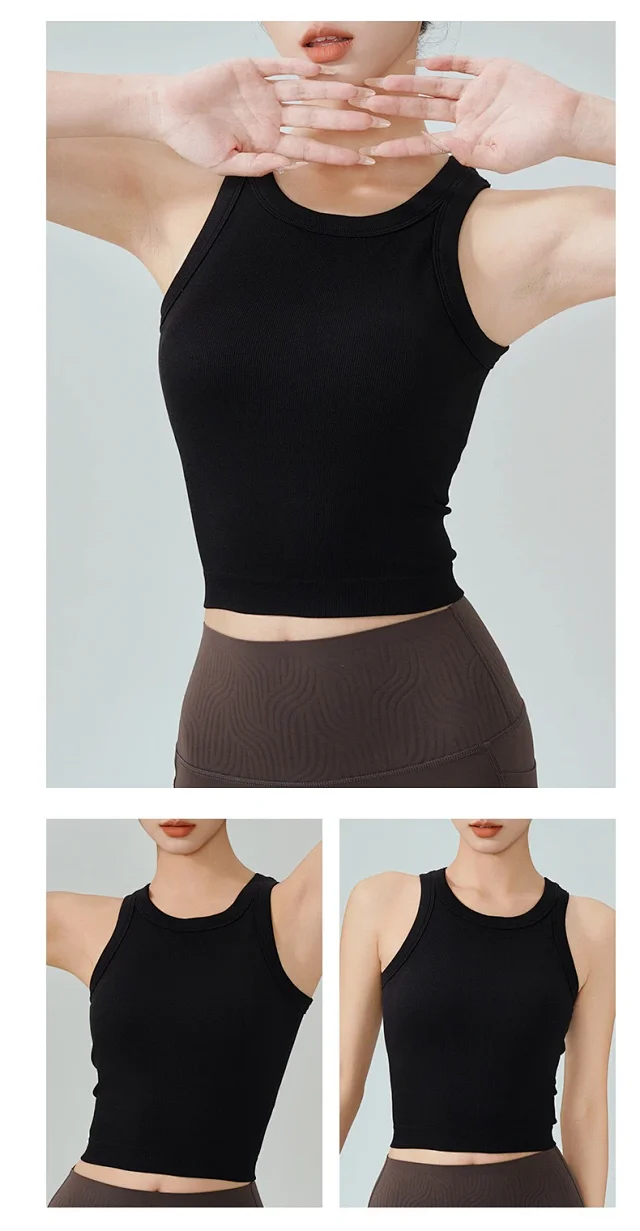 Alo Yoga Vests Ribbed Cropped Tank Top product detail image 20