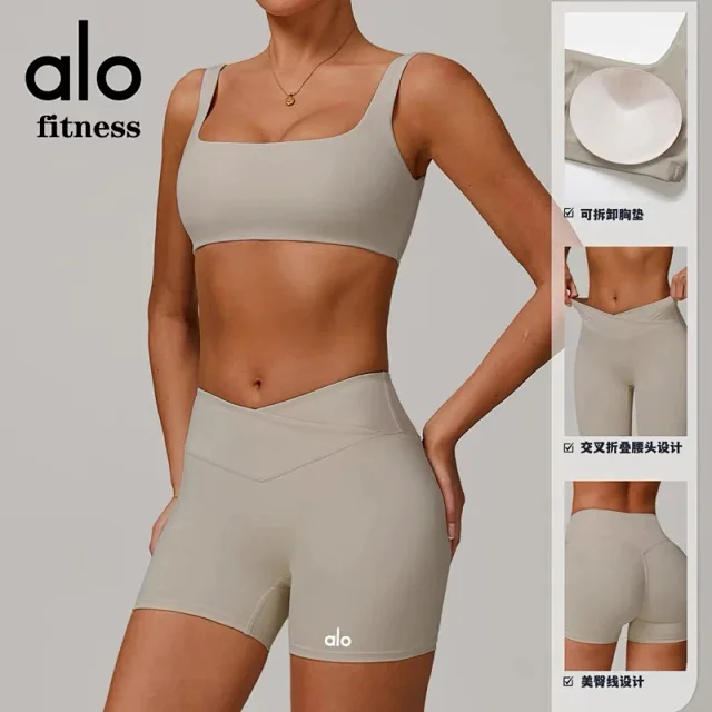 Alo Yoga Trousers Crossover-Waist Flared Leggings product detail image 2
