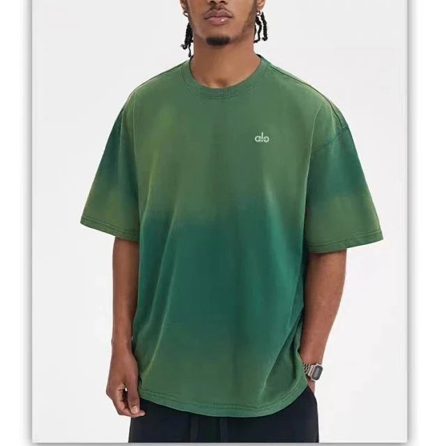 Alo T-Shirts Oversized washed crew-neck T-shirt — Green