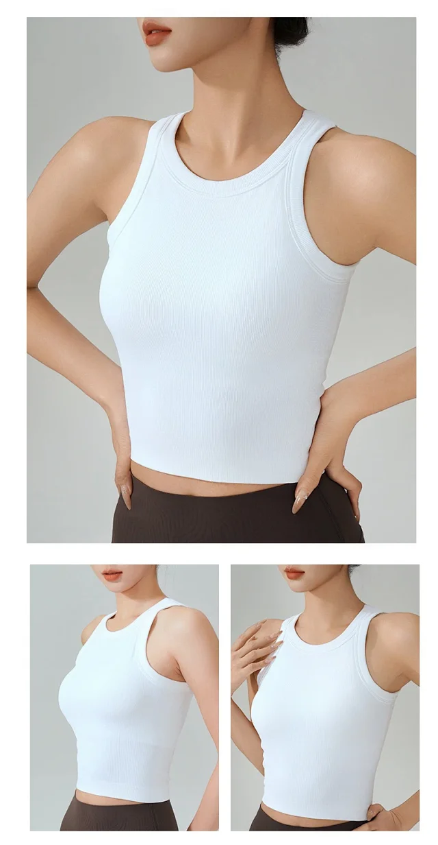 Alo Yoga Vests Ribbed Cropped Tank Top product detail image 19