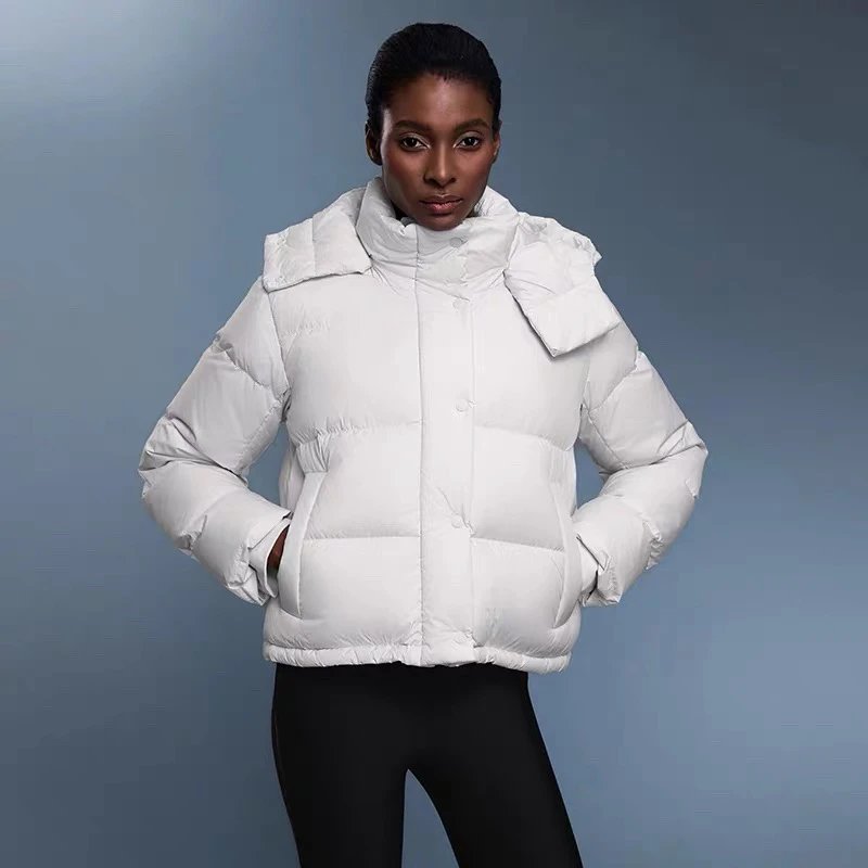 Alo Down Jackets Cropped hooded puffer jacket image 6