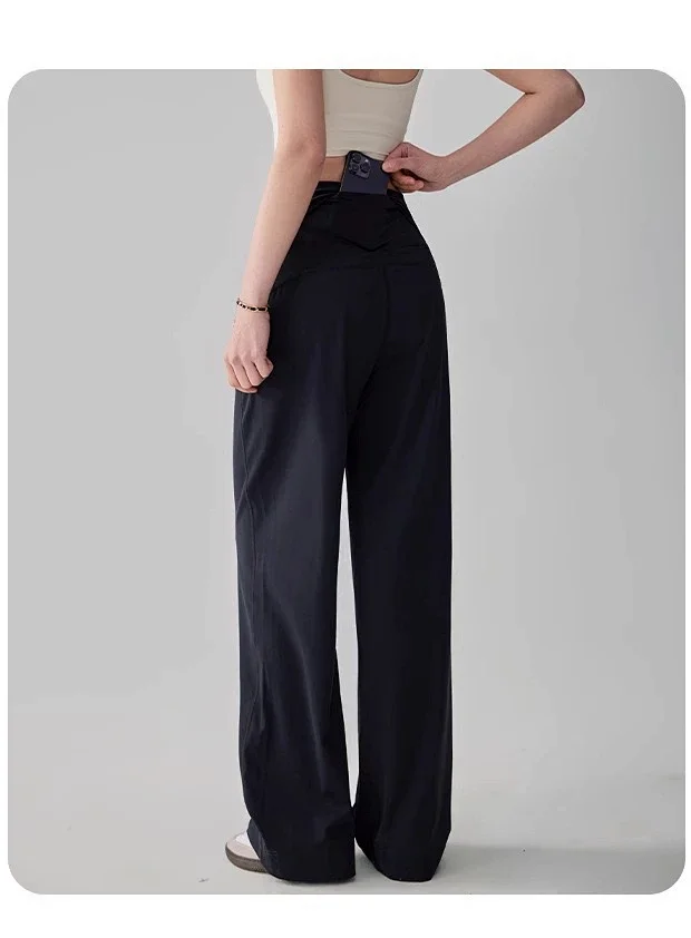 Alo Trousers High-Waisted Wide-Leg Pants product detail image 17