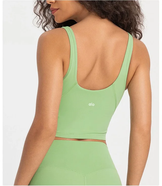 Alo Yoga Underwear Scoop-Neck Longline Sports Bra product detail image 54
