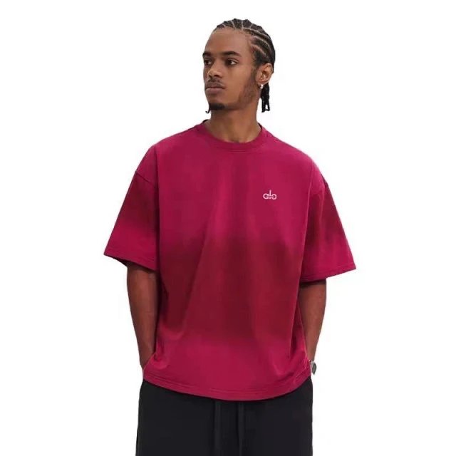 Alo T-Shirts Oversized washed crew-neck T-shirt image 5
