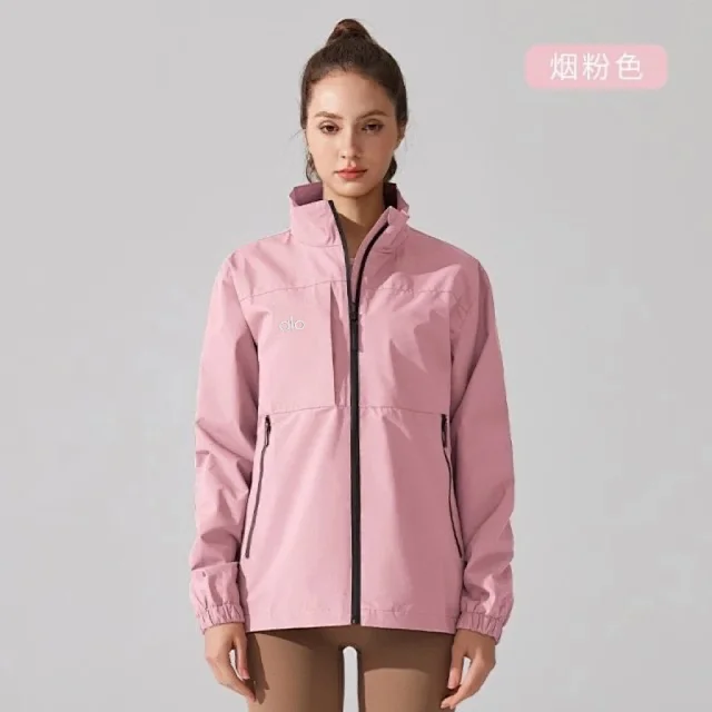 Alo Yoga Jackets Stand-collar zip windbreaker jacket product detail image 19