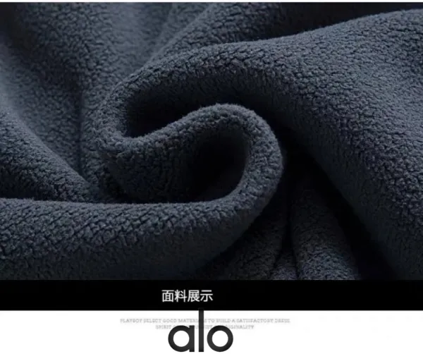 Alo Half-Zip Fleece Black Base-Layer Top - 9