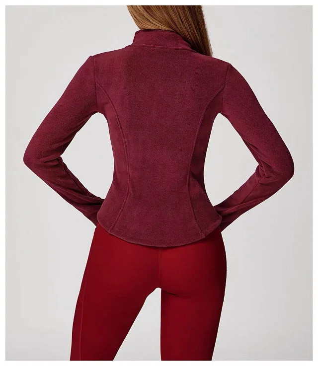Alo Yoga Jackets Fitted Full-Zip Fleece Jacket product detail image 20