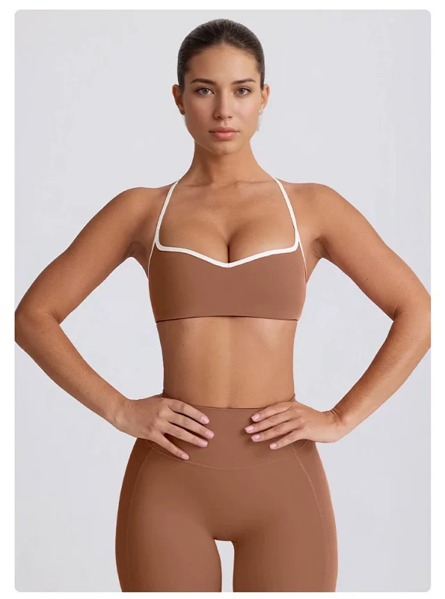 Alo Yoga Matching Sets Halter Sports Bra and High-Waisted Leggings or Shorts Set product detail image 43