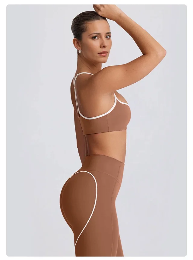 Alo Yoga Matching Sets Halter Sports Bra and High-Waisted Leggings or Shorts Set product detail image 44