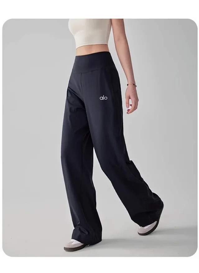 Alo Trousers High-Waisted Wide-Leg Pants product detail image 14