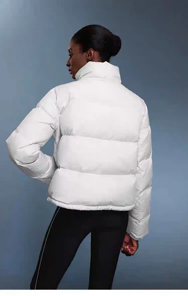 Alo Down Jackets Cropped hooded puffer jacket product detail image 21