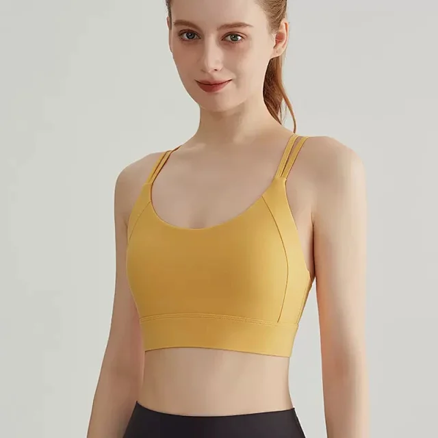 Alo Underwear Strappy Cross-Back Sports Bra product detail image 17