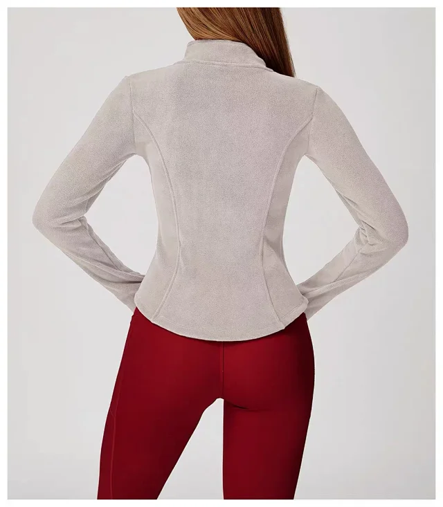 Alo Yoga Jackets Fitted Full-Zip Fleece Jacket product detail image 30