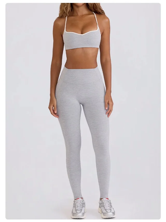 Alo Yoga Matching Sets Halter Sports Bra and High-Waisted Leggings or Shorts Set product detail image 52