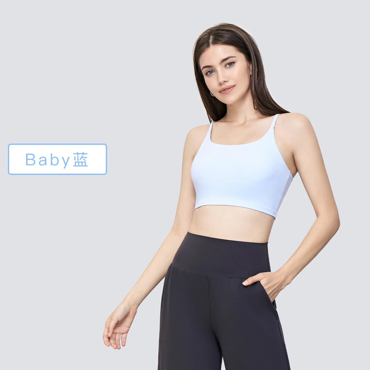 Design Seamless Crop Top and High-Waist Leggings Set Burgundy Activewear - 20