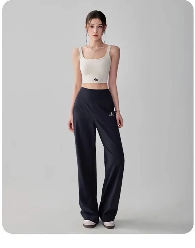 Alo Trousers High-Waisted Wide-Leg Pants product detail image 12