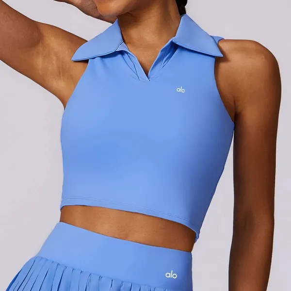 Alo Pleated Tennis Skirt Sky Blue - 11