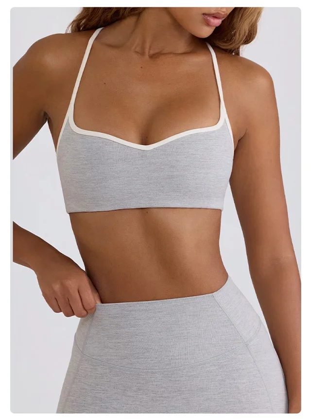 Alo Yoga Matching Sets Halter Sports Bra and High-Waisted Leggings or Shorts Set product detail image 51