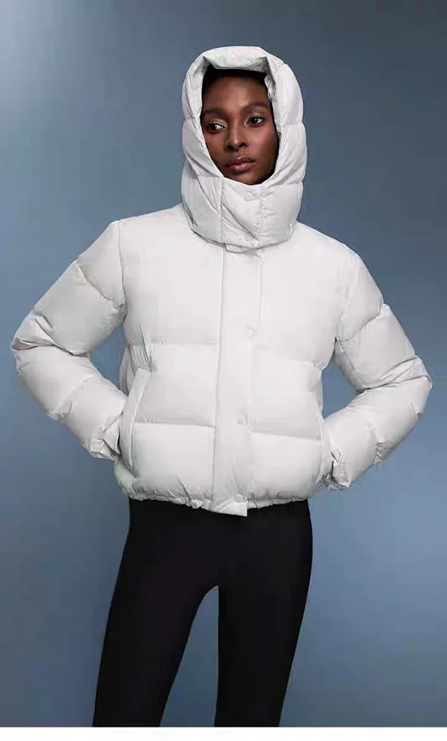 Alo Down Jackets Cropped hooded puffer jacket product detail image 18