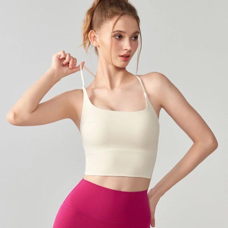 Alo Underwear Square-Neck Strappy Cross-Back Longline Sports Bra image 4