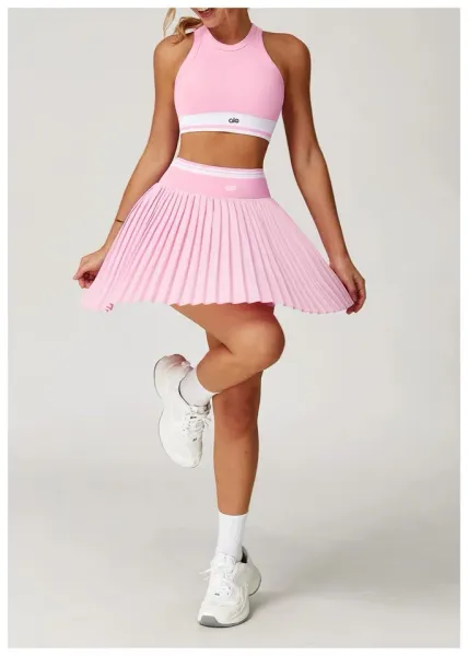 Alo Pleated Tennis Skirt Pink - 35