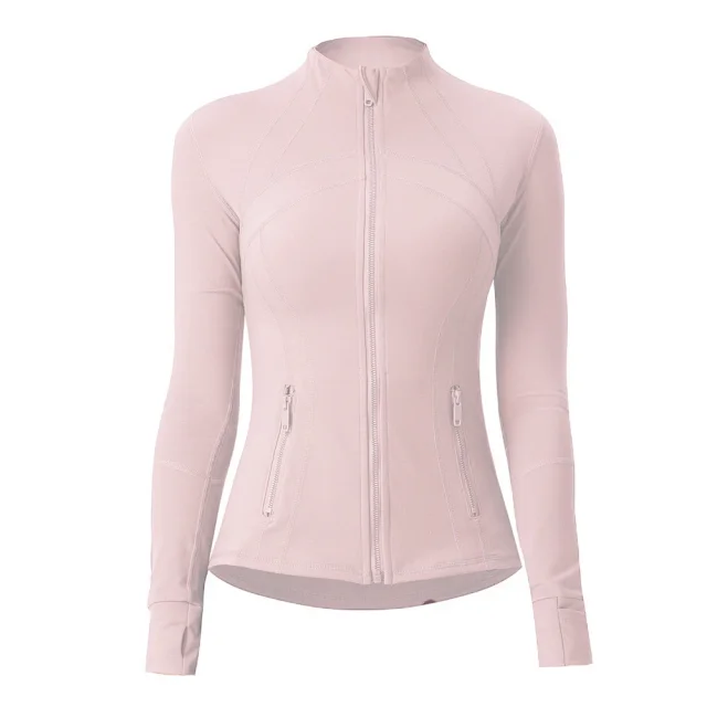 Unbranded Jackets Fitted stand-collar full-zip jacket with thumbholes and zip pockets product detail image 17