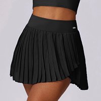 High-end black short skirt