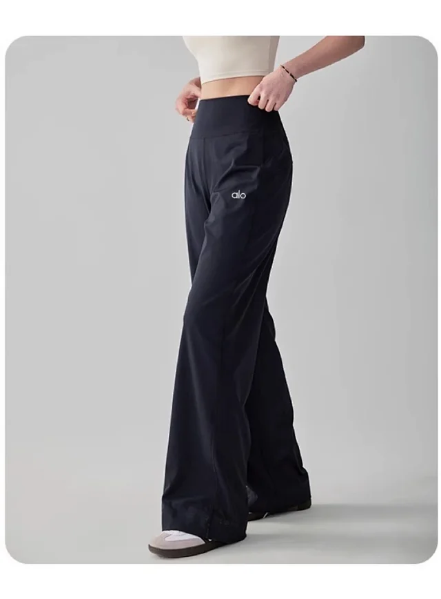 Alo Trousers High-Waisted Wide-Leg Pants product detail image 16