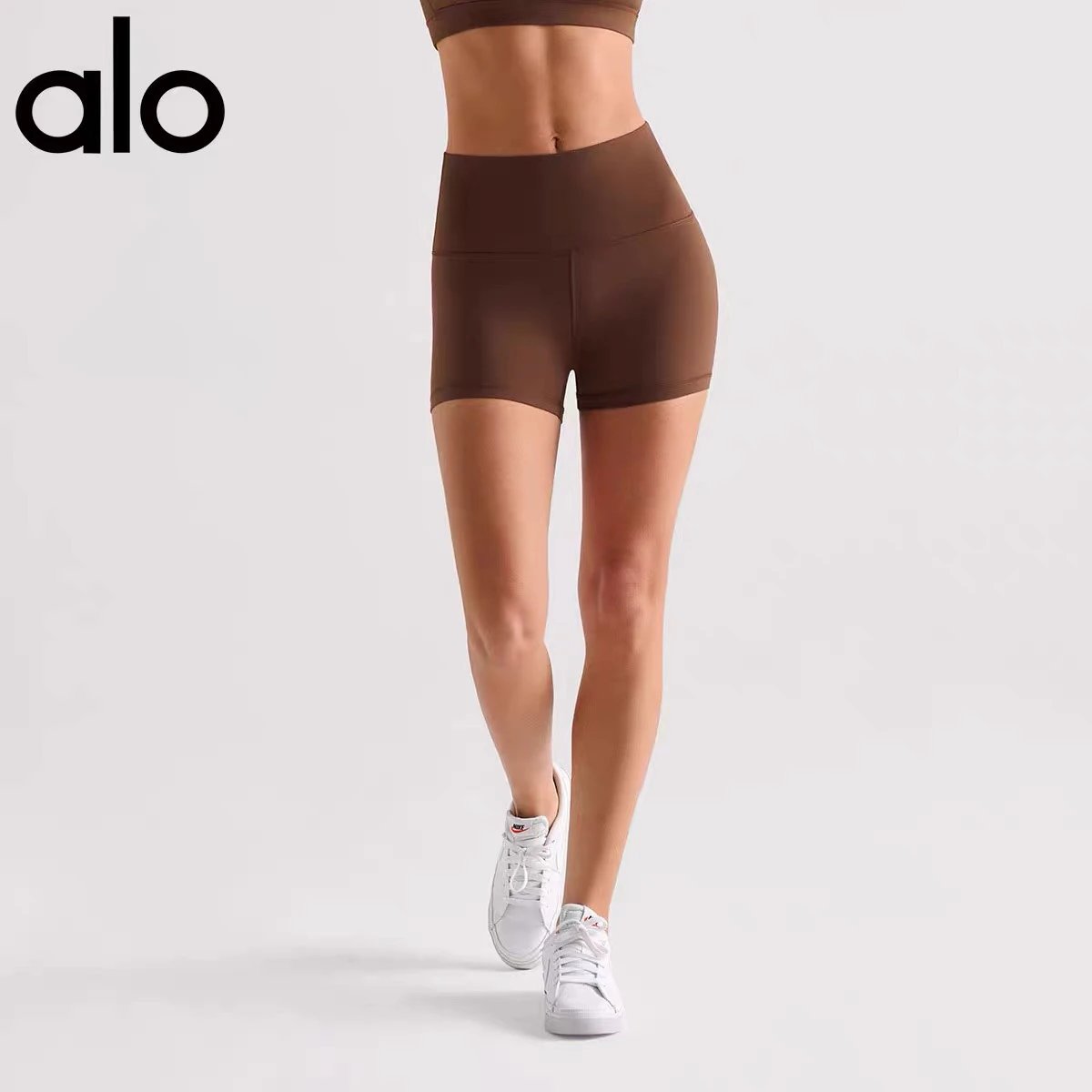 Alo High-Waisted Biker Shorts Black - 15