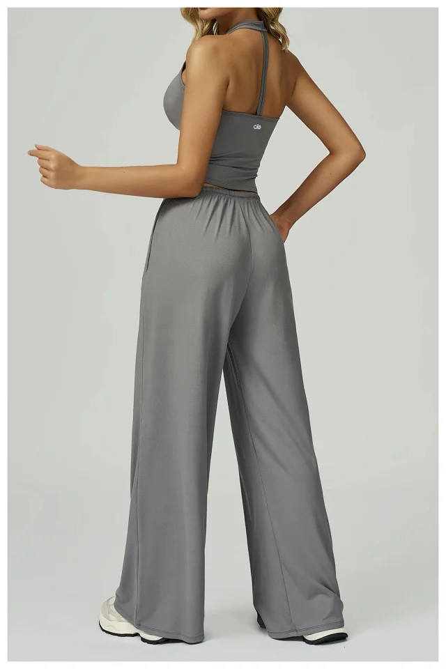 alo Trousers Wide-Leg Drawstring product detail image 26