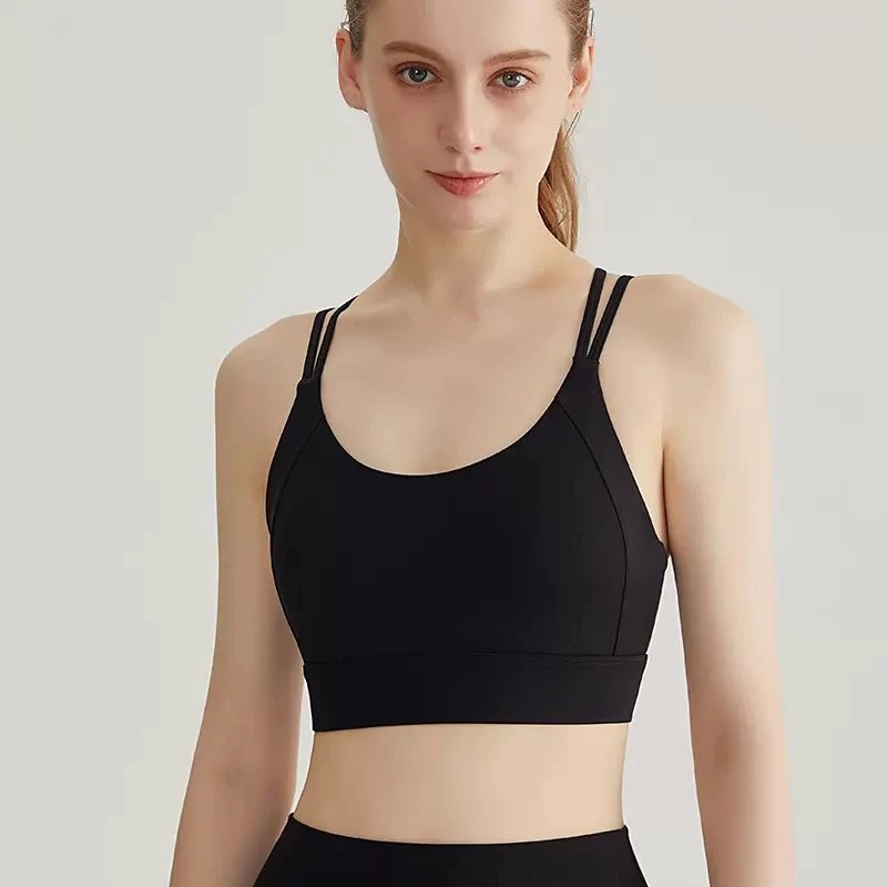 Design Racerback Sports Bra Black Activewear - 11