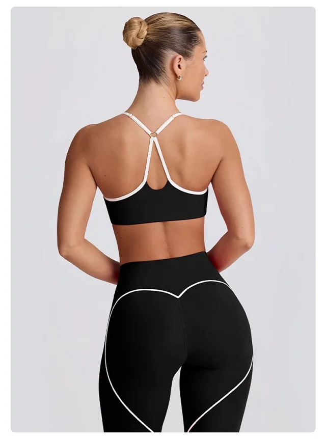 Alo Yoga Matching Sets Halter Sports Bra and High-Waisted Leggings or Shorts Set product detail image 47