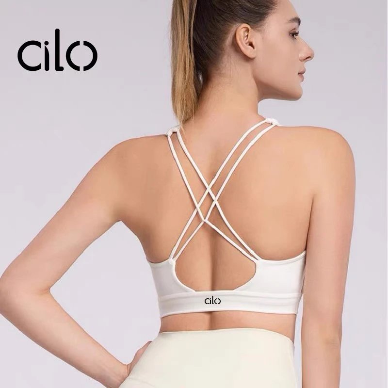 Design COLOUR Cross-Back Sports Bra Black Activewear - 4