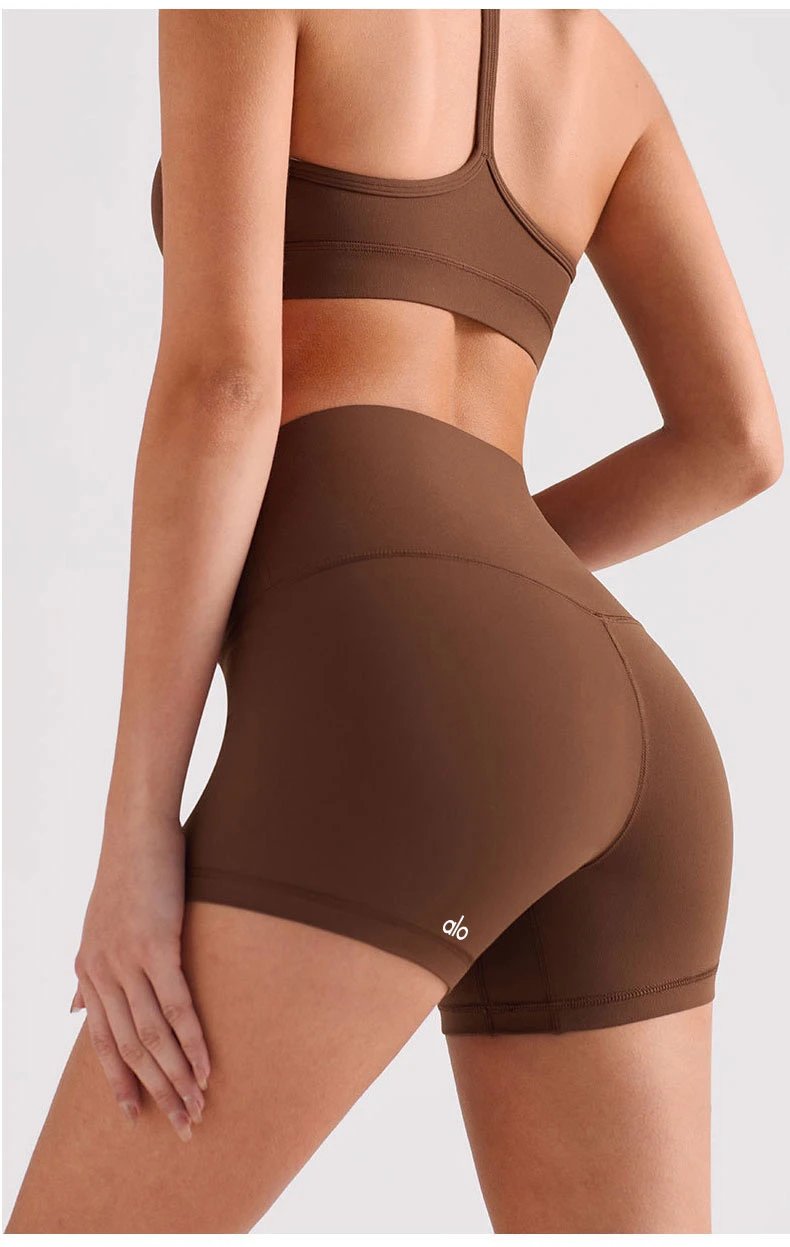 Alo High-Waisted Biker Shorts Black - 29